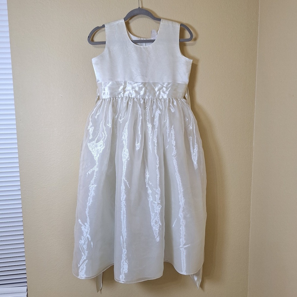 First Communion Dress/ Flower Girl Ivory Dress size 14 Wedding Gala Event